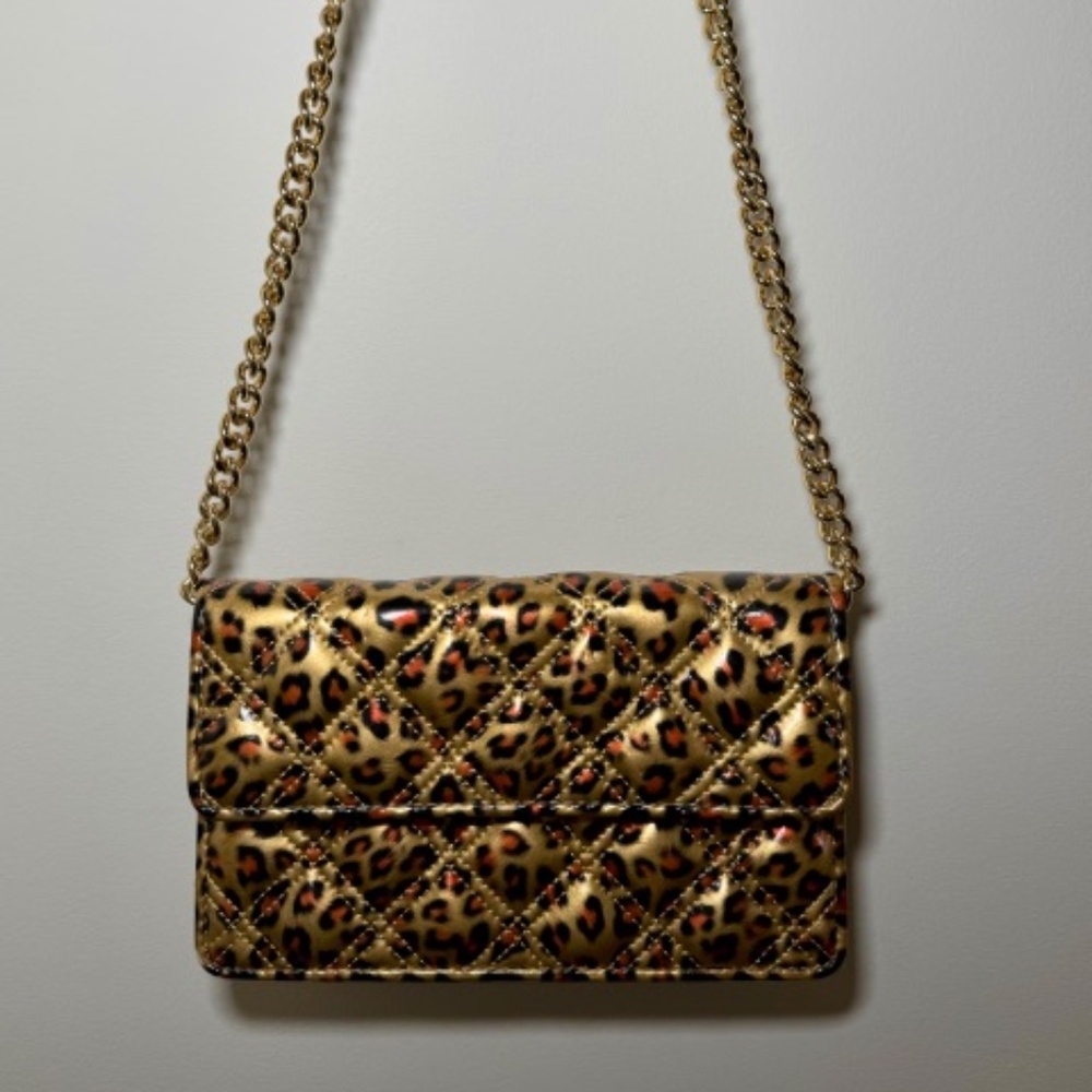 Marc by Marc Jacobs Leopard Clutch Bag with Chain